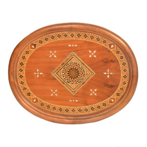 Large wooden tray.