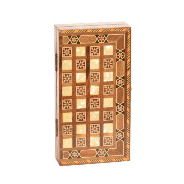 Backgammon chess mini pocket chess